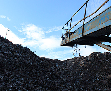Processing ferrous metals for recycling