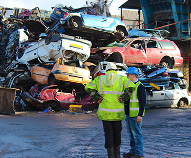 Recycling scrap cars