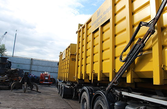 a Morecambe Metals baler