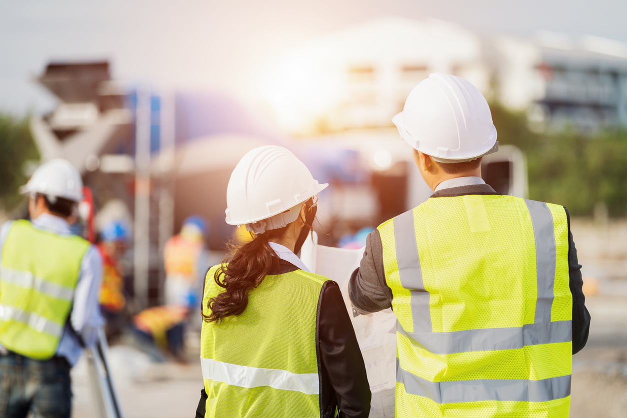 managers in construction site