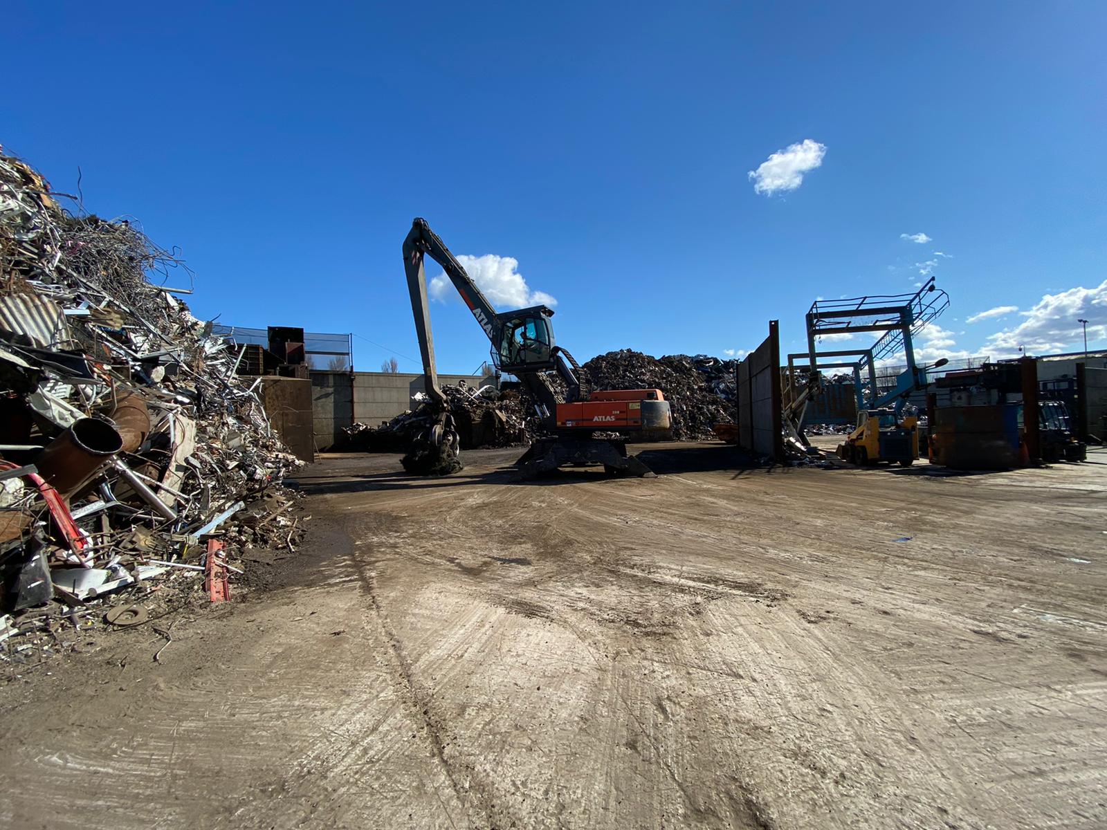 scrap metal recycling site