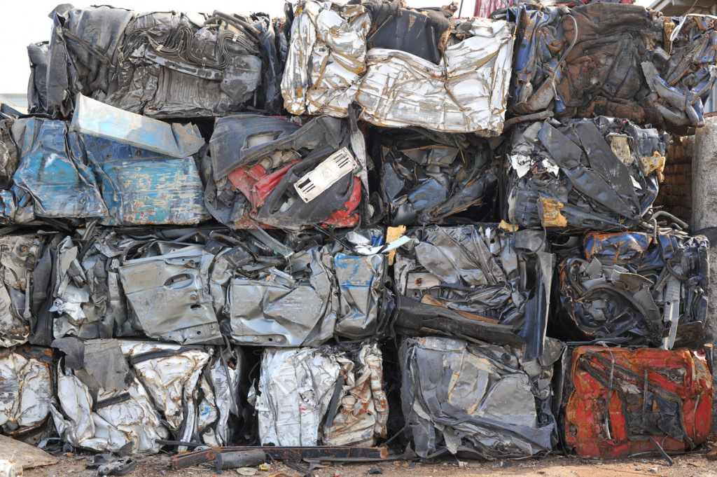 baled scrap metal